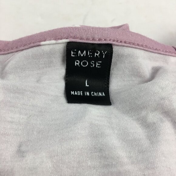 EMERY ROSE PURPLE FLORAL DRESS WOMENS SIZE LARGE - Picture 4 of 4